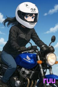 バイクに乗る