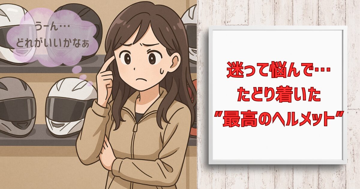 ヘルメット選びに迷うruu