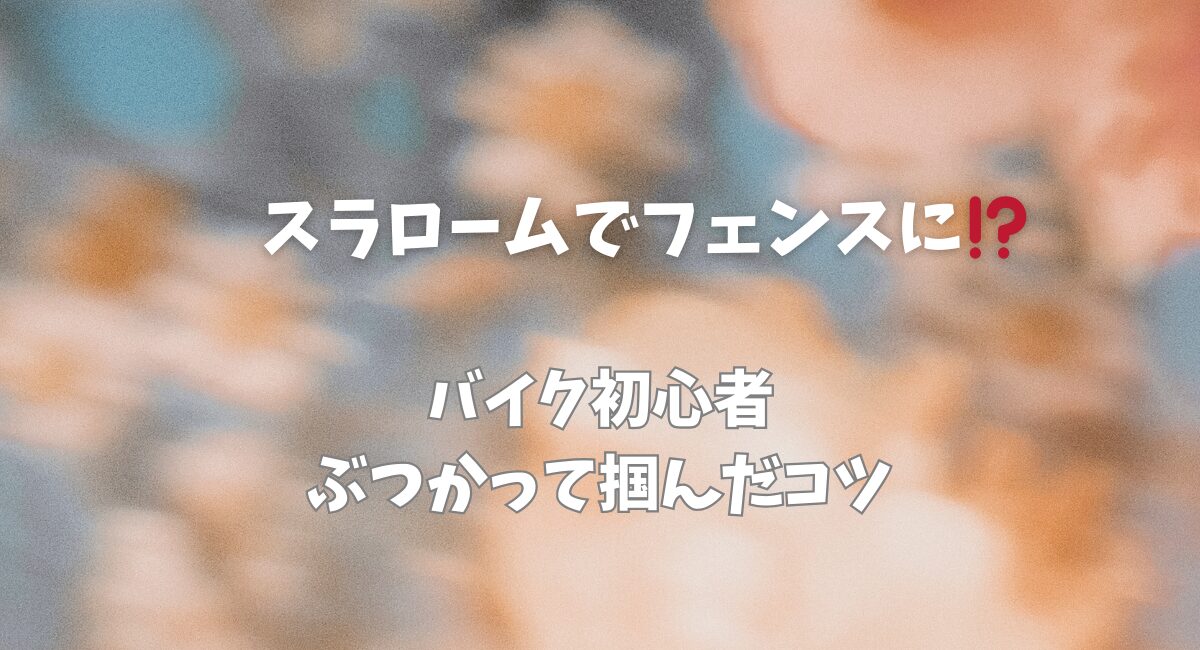 ５０代が教習所でフェンスにぶつかる