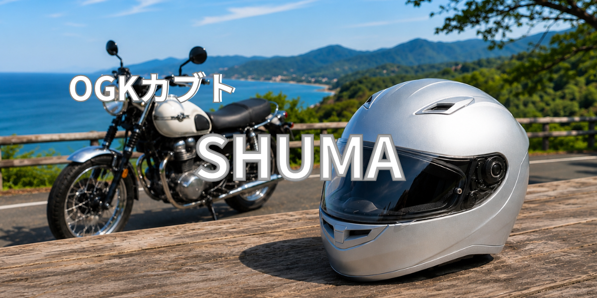 ogkカブトのSHUMAとバイク