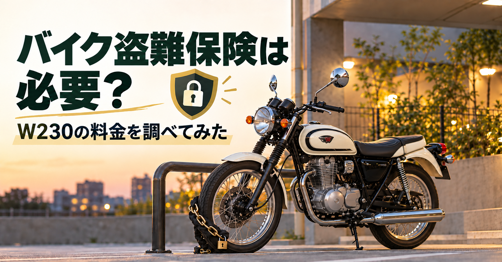 W230バイク盗難保険