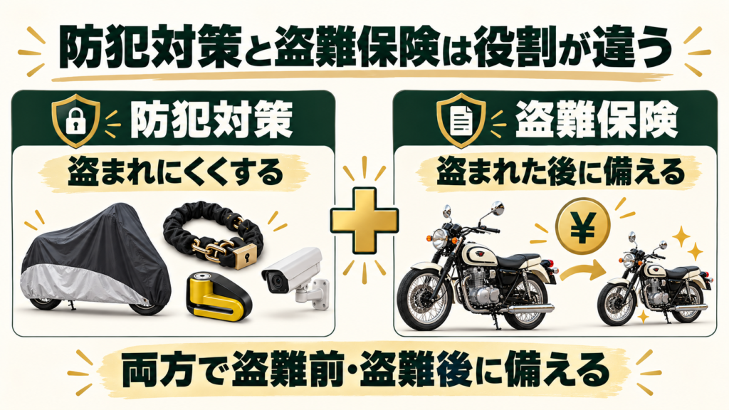 防犯登録と盗難保険の役割